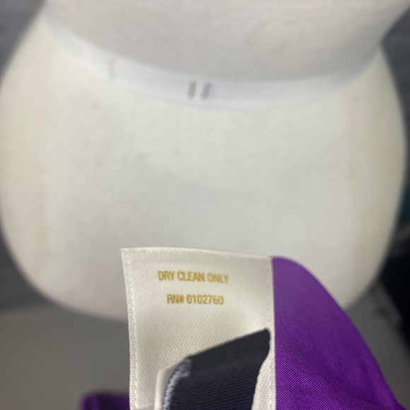 Kate Spade Purple Ruffle Bow Blouse Size M - Picture 5 of 6